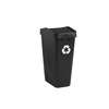 image:imageRubbermaid Swing Top Recycling Container Easy Access Disposal and Slim Modern Recycle Bin with Lid 122 Gallon Capacity Black for HomeKitchenHotelLobbyOfficeGarageBlack Recycling