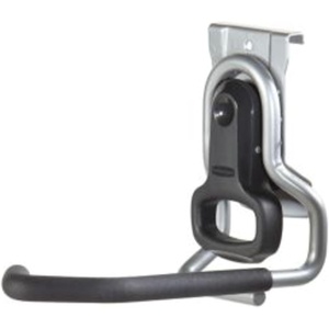 Rubbermaid Garage FastTrack Hose Hook Satin Nickel Wall Mounted Storage System Holds up to 50 pounds for Home/Garage(Bike Hook)
