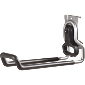 Rubbermaid Garage FastTrack Hose Hook Satin Nickel Wall Mounted Storage System Holds up to 50 pounds for Home/Garage(Ladder Hook)
