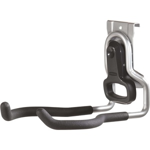 Rubbermaid Garage FastTrack Hose Hook Satin Nickel Wall Mounted Storage System Holds up to 50 pounds for Home/Garage(Power-Tool Hook)