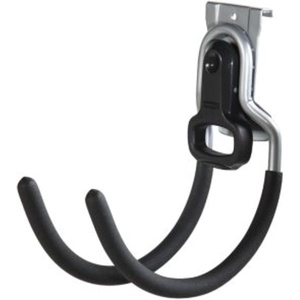 Rubbermaid Garage FastTrack Hose Hook Satin Nickel Wall Mounted Storage System Holds up to 50 pounds for Home/Garage(Utility-Hook)