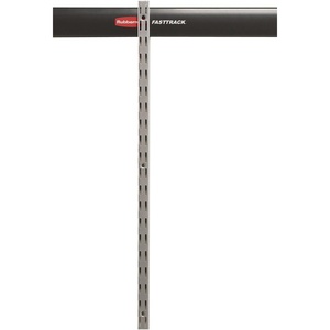 Rubbermaid Garage FastTrack Upright 25″ Satin Nickel Wall Mounted Storage System Direct Mount for FastTrack Garage Rail Garage/Home Organization(Upright Rail)