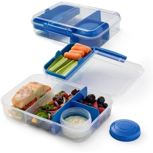 Rubbermaid Pack & Go 130 mL Mini Bites Containers, 9-Pack with Secure Lids and Stackable Design(Dark Blue)