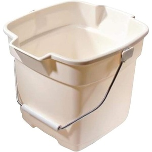 Rubbermaid Roughneck Heavy-Duty Utility Bucket 15-Quart Bisque Comfortable/Durable Pour Handle Sturdy Pail Bucket for Household Cleaning/Mopping(Bisque)