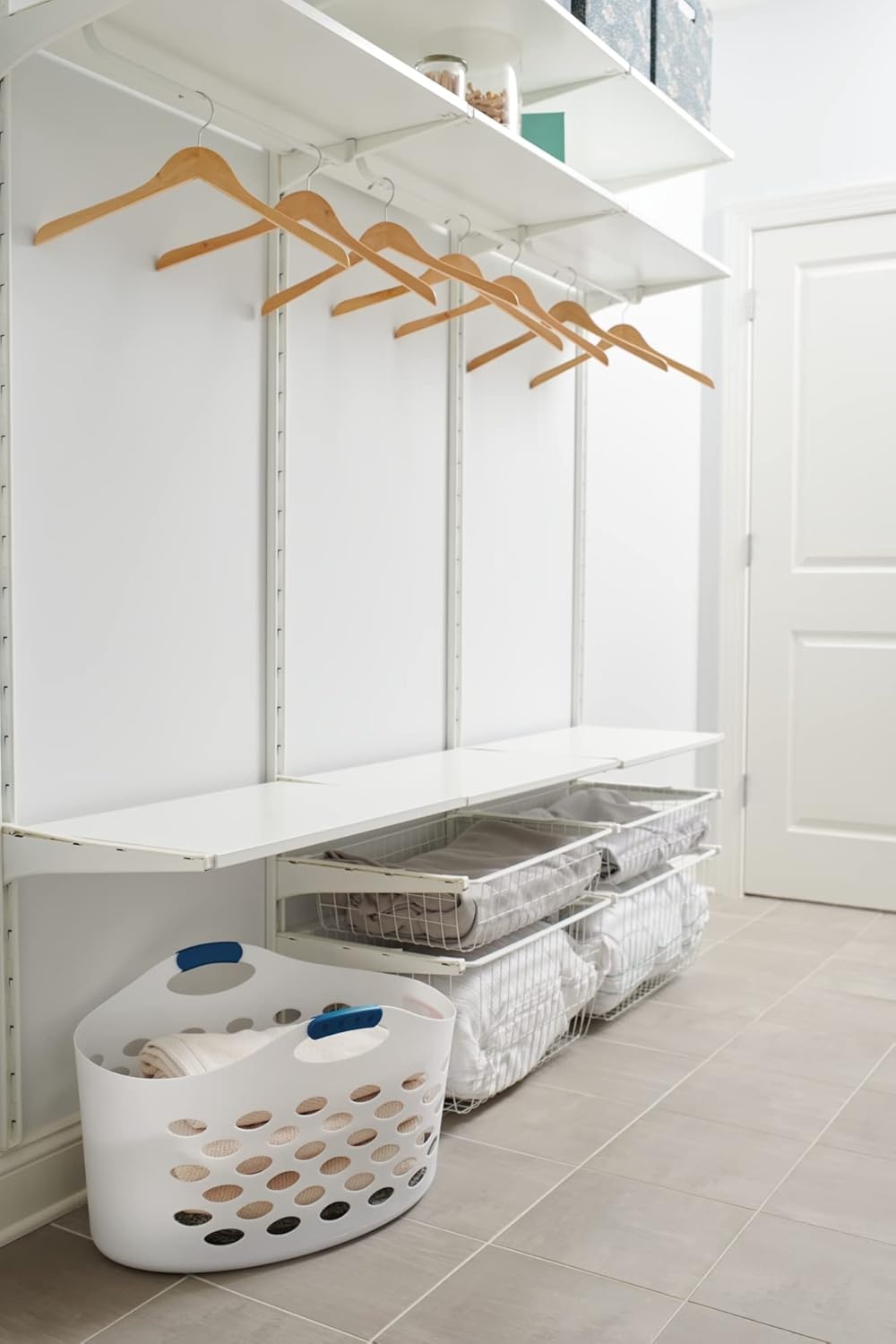 image:imageRubbermaid 15 Bushel Capacity Durable Versatile Flex N Carry Portable Flexible Laundry Basket With Convenient Carrying Handles White Organization and Storage for LaundryGarageHomeWide Basket