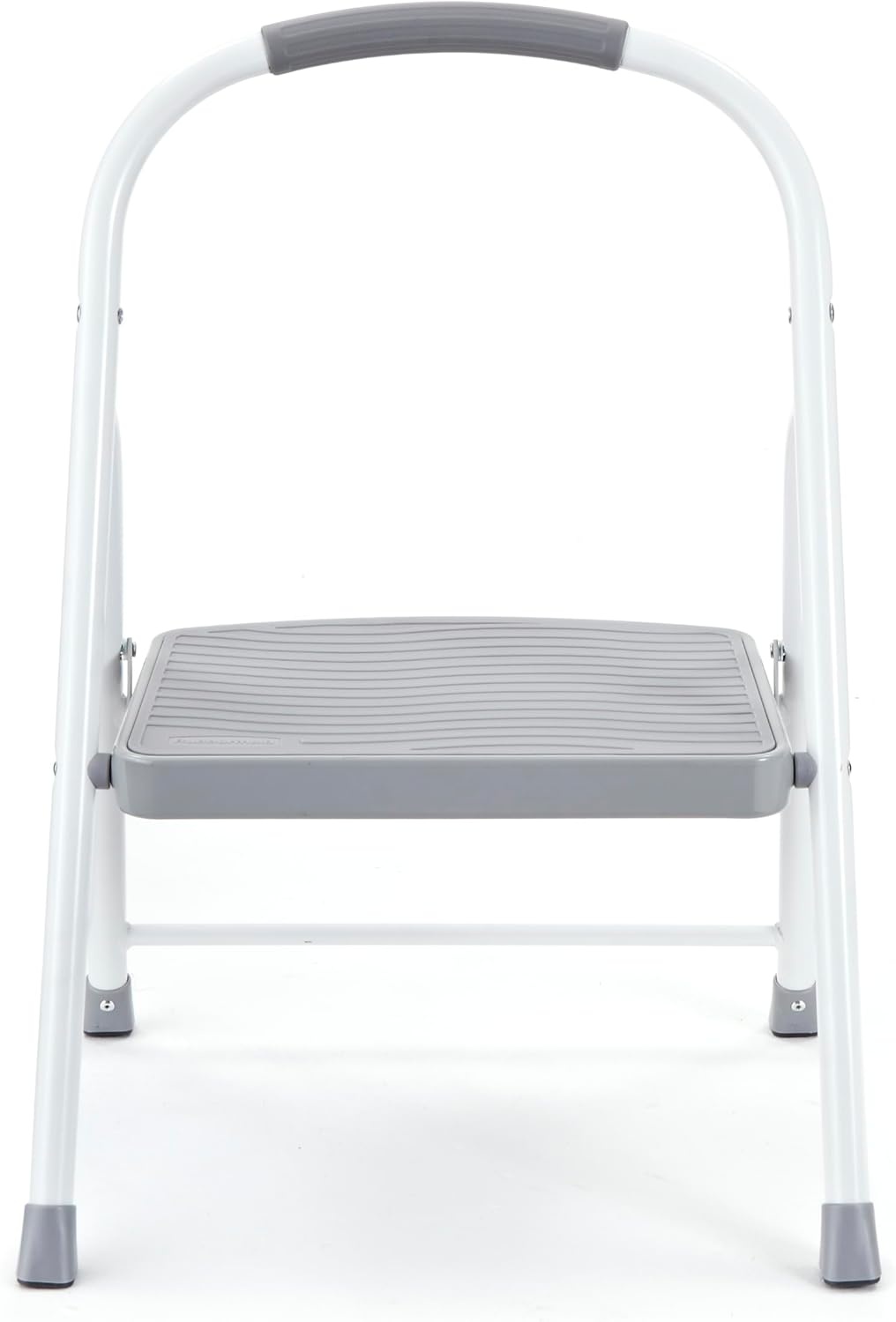 image:imageRubbermaid 1Step Steel Ladder Folding Step Stool with Hand Grip and Traction Molded Steps White Tested to ANSI US Safety Standards No Assembly Required1Step