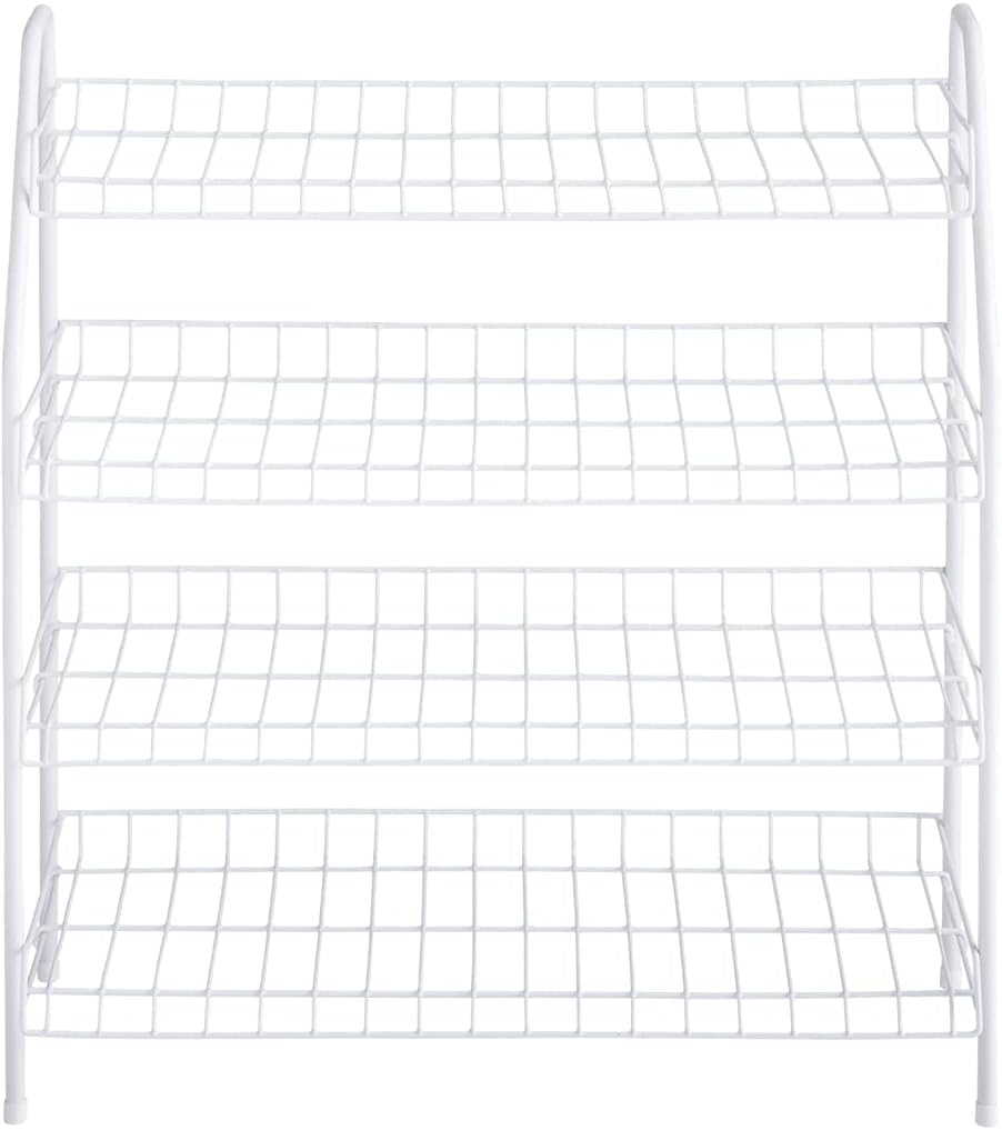 image:imageRubbermaid 3 Piece Storage Wire Stackable Cube Set Easy Assemble White for ClosetBookshelfToys MultiUse Home OrganizerShoe Shelf