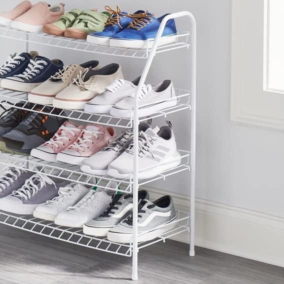 image:imageRubbermaid 3 Piece Storage Wire Stackable Cube Set Easy Assemble White for ClosetBookshelfToys MultiUse Home OrganizerShoe Shelf