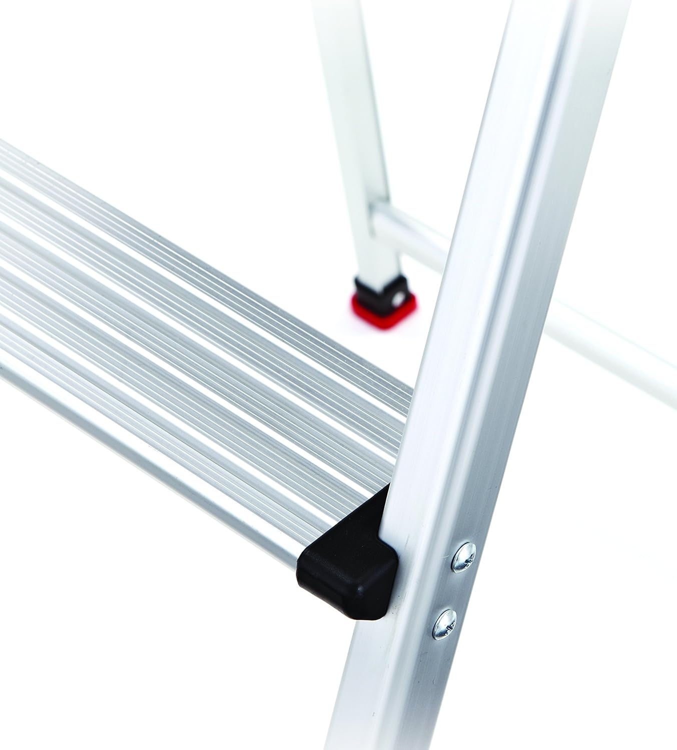 image:imageRubbermaid 3Step Ladder Aluminum Lightweight Folding Step Stool with Project Top Silver Tested to US Safety Standards No Assembly Required3Step