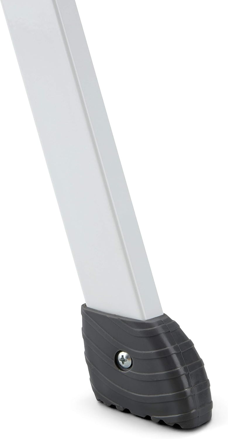 image:imageRubbermaid 3Step Steel Ladder Folding Step Stool with Hand Grip and NonSlip Feet Black Tested to ANSI US Safety Standards No Assembly RequiredWhite Finish