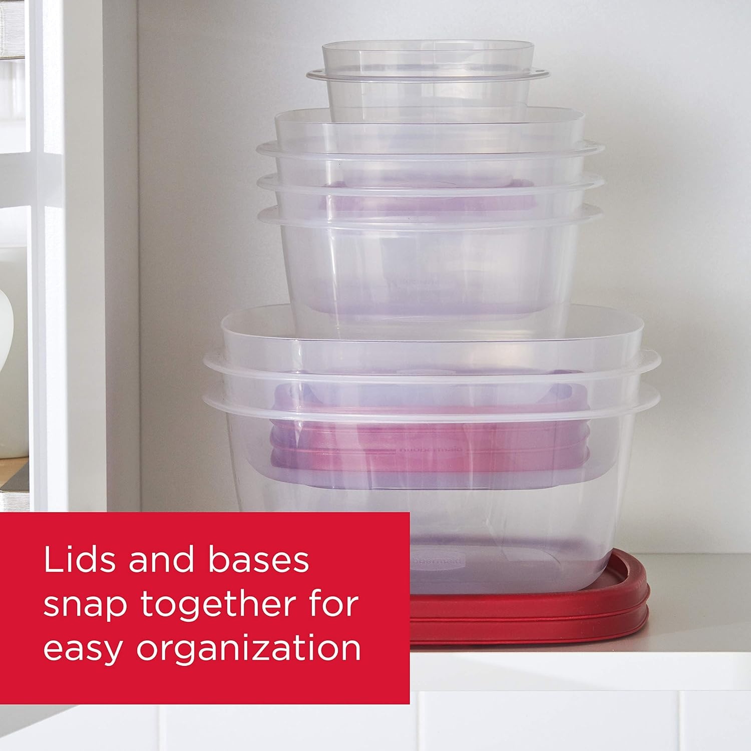 image:imageRubbermaid 42Piece Food Storage Containers with Lids16Piece