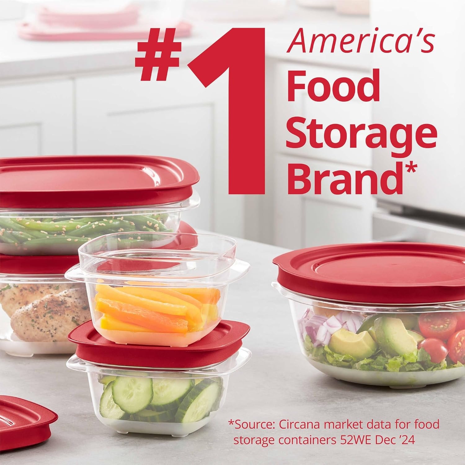 image:imageRubbermaid 42Piece Food Storage Containers with Lids22Piece