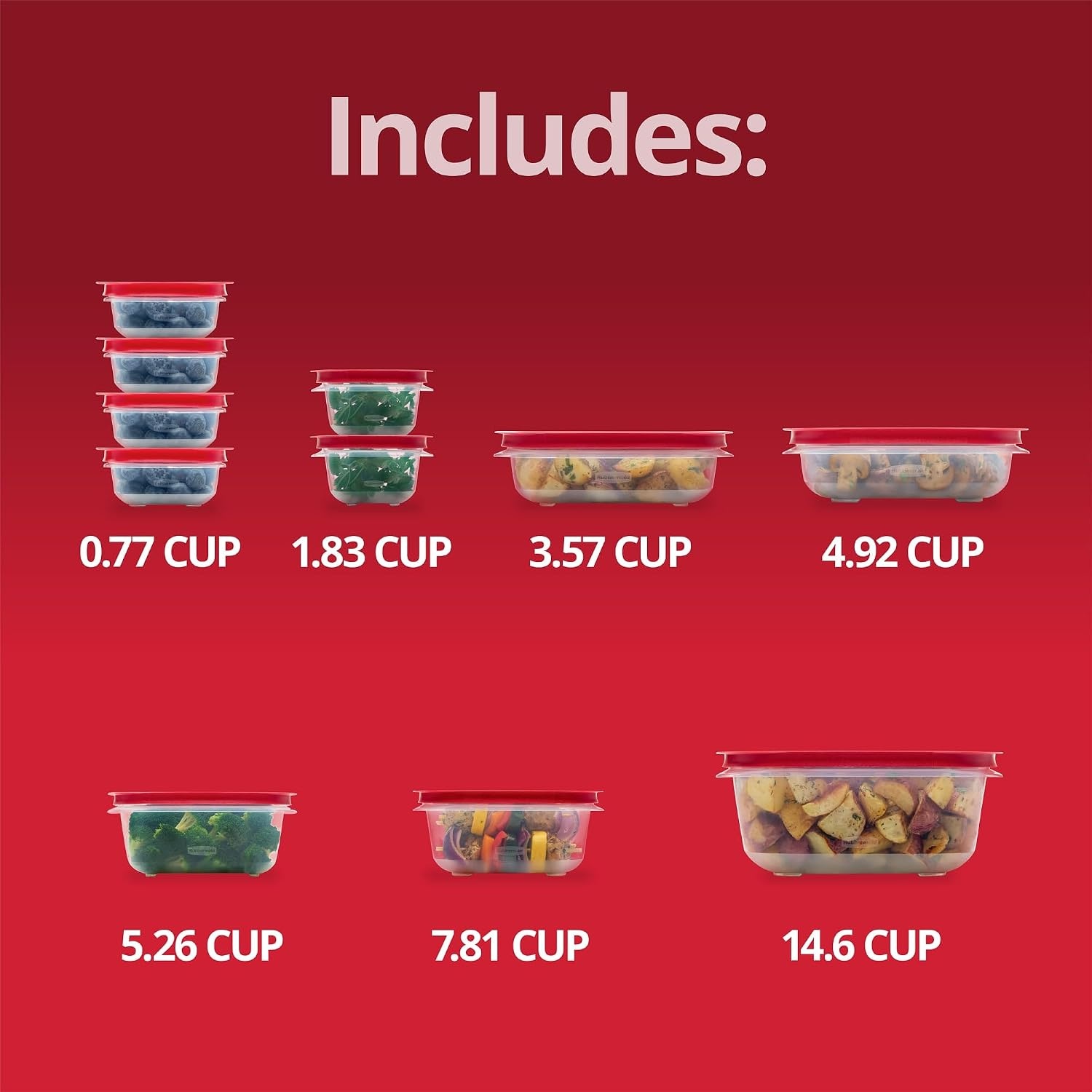 image:imageRubbermaid 42Piece Food Storage Containers with Lids22Piece