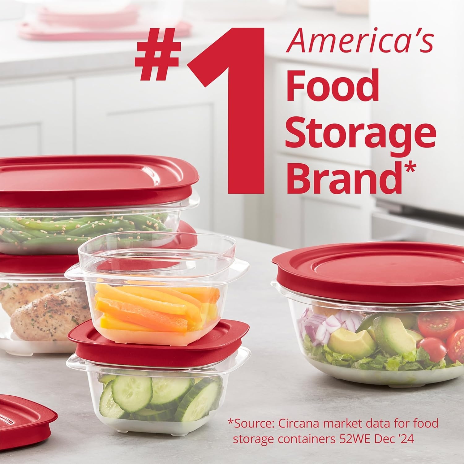 image:imageRubbermaid 42Piece Food Storage Containers with Lids44Piece