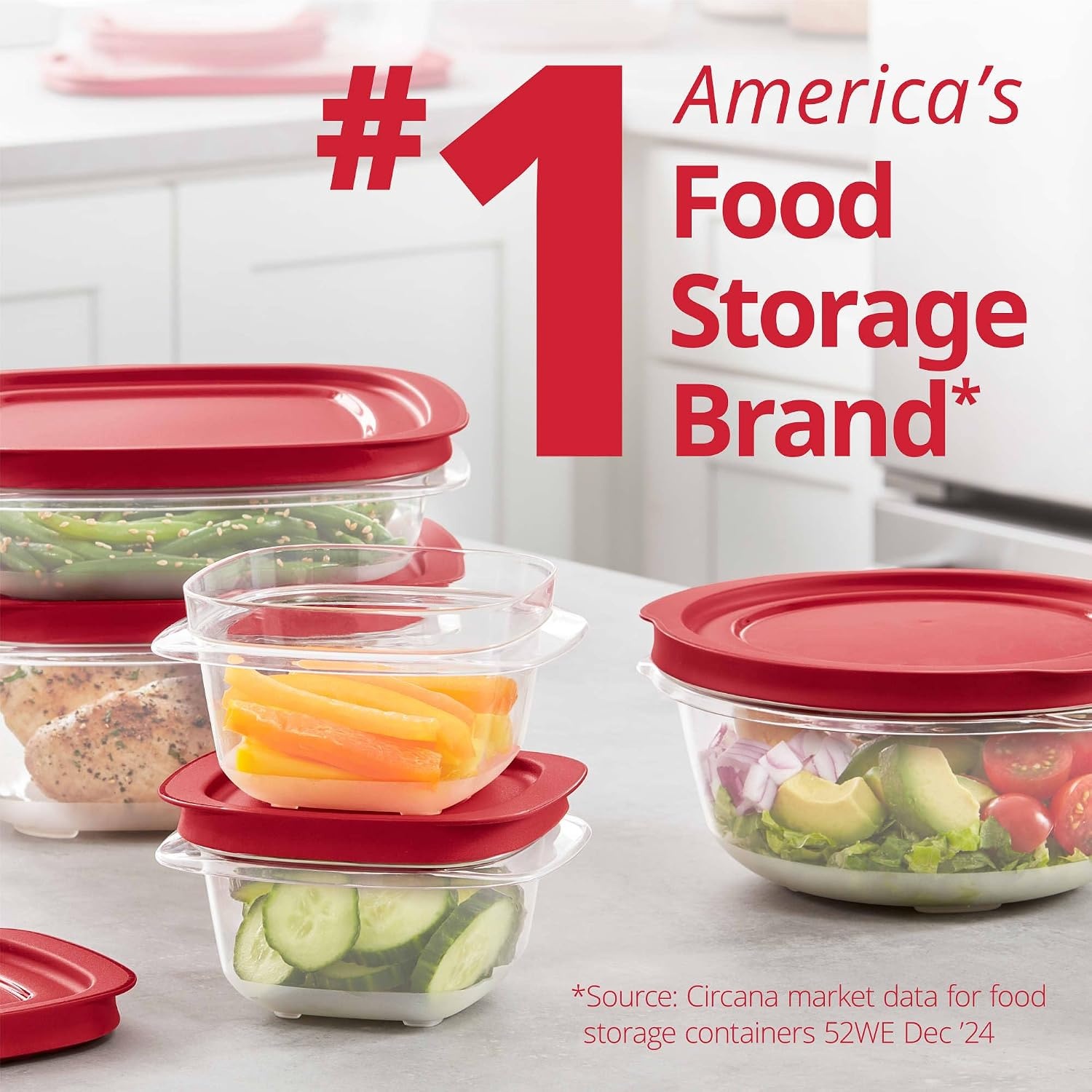 image:imageRubbermaid 42Piece Food Storage Containers with Lids4Piece