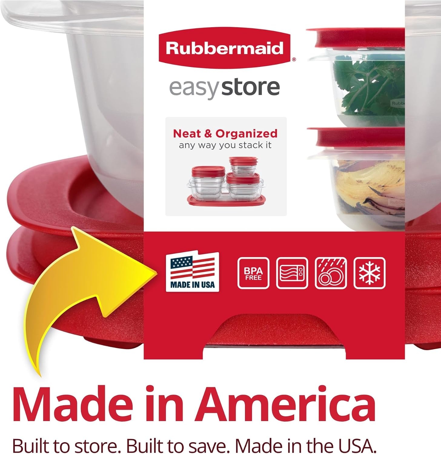 image:imageRubbermaid 42Piece Food Storage Containers with Lids4Piece