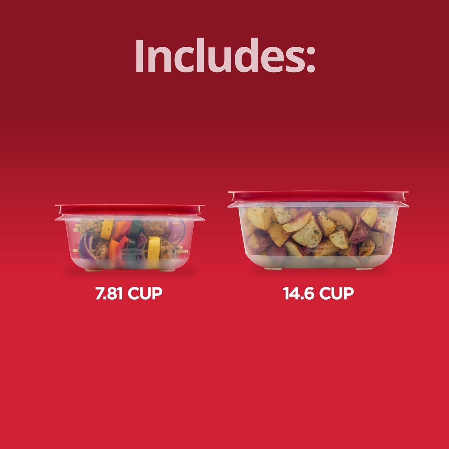 image:imageRubbermaid 42Piece Food Storage Containers with Lids4Piece