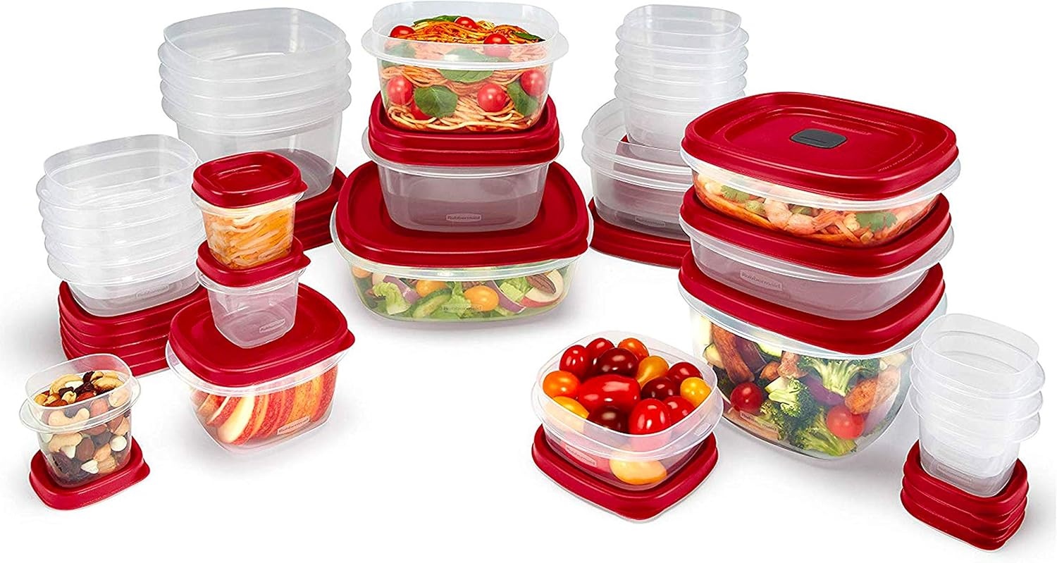 image:imageRubbermaid 42Piece Food Storage Containers with Lids60Piece