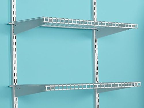 image:imageRubbermaid Configurations 26 Shelving Kit Set of 2 Shelves Titanium Expandable Organization for HomeLaundryBathroomMudroomPantryLinen ClosetGarage