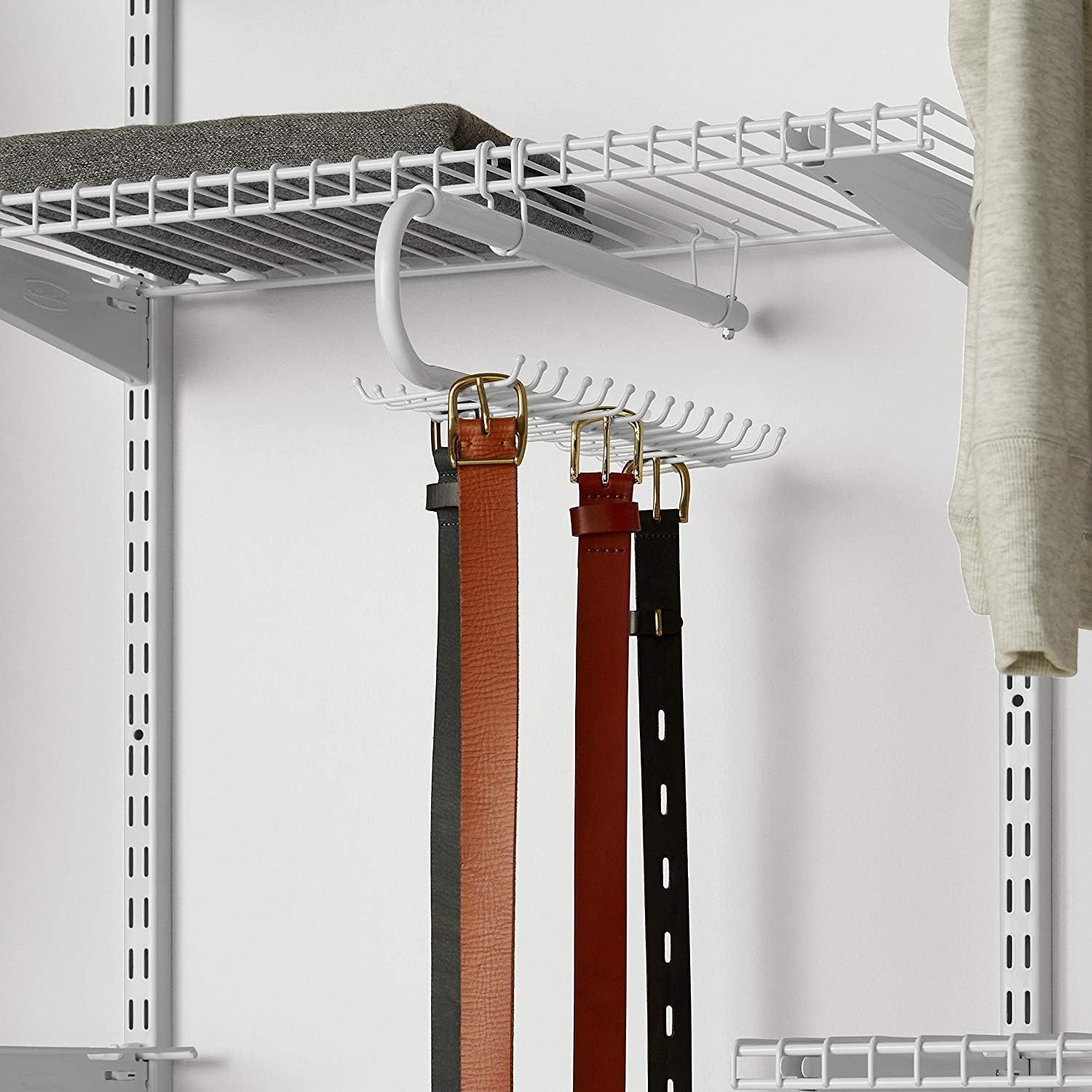 image:imageRubbermaid Configurations Tie amp Belt Organizer White Accessory Organization System and Storage for HomeClosetBathroom469 x 381 x 17 inches