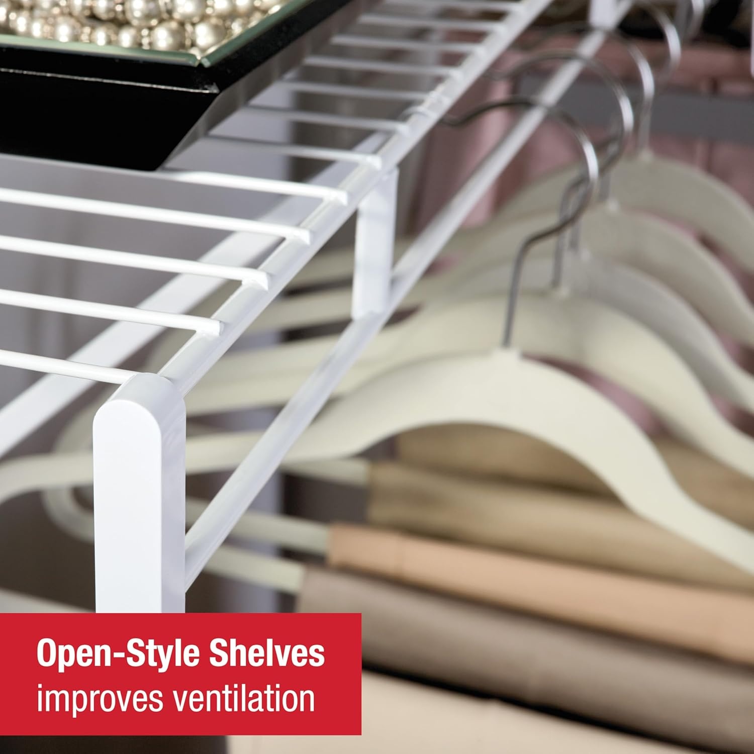 image:imageRubbermaid Direct Wall Mount Closet Shelf 6 Ft Wide Mounting Hardware Kit Included White Wire Shelving Organizer System for HomeLaundryBathroomMudroomPantryLinen Closet4 Length