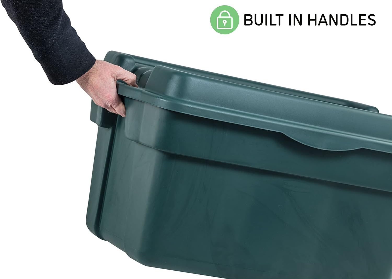 image:imageRubbermaid ECOSense Storage Containers with Lids 54 Gal Pack of 2 Durable and Reusable Stackable Storage Bins for Garage or Home Organization Made From Recycled Materials28 Gal 3 Pack