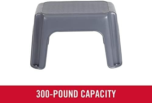 image:imageRubbermaid OneStep Stool Bisque Holds up to 200 Pounds 7 Height Gray Durable Step Stool for KidsBathroomHomeOfficeGarage