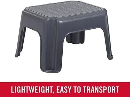 image:imageRubbermaid OneStep Stool Bisque Holds up to 200 Pounds 7 Height Gray Durable Step Stool for KidsBathroomHomeOfficeGarage