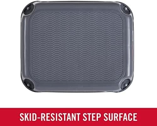 image:imageRubbermaid OneStep Stool Bisque Holds up to 200 Pounds 7 Height Gray Durable Step Stool for KidsBathroomHomeOfficeGarage