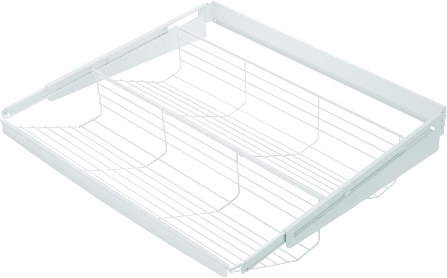 image:imageRubbermaid White Fasttrack Closet SlideOut Tiered Organizing Shelf 2060354