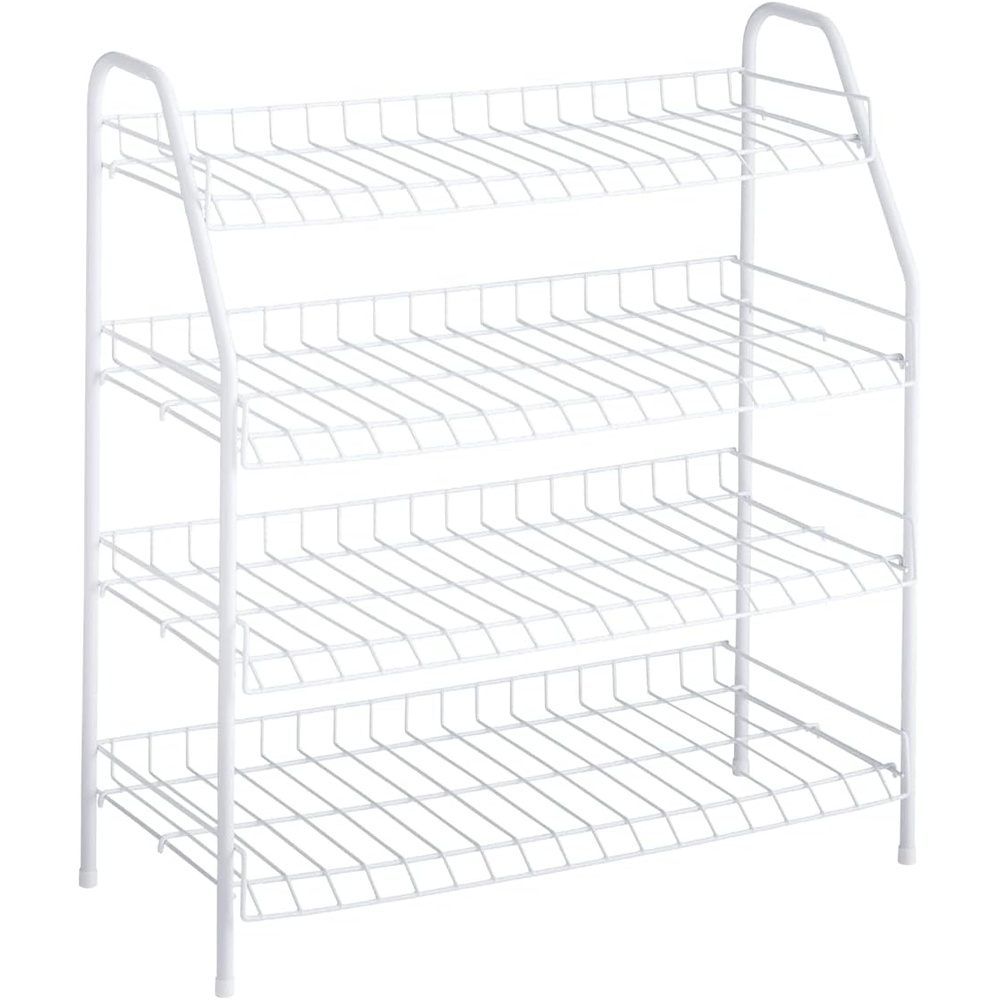 image:imageRubbermaid 3 Piece Storage Wire Stackable Cube Set Easy Assemble White for ClosetBookshelfToys MultiUse Home OrganizerShoe Shelf
