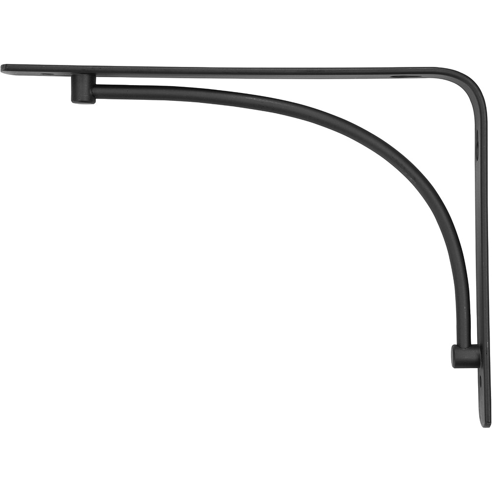 image:imageRubbermaid Decorative Shelf Bracket 6 x 8Inch Arch Black Stylish Shelving Organization System Asymmetrical design