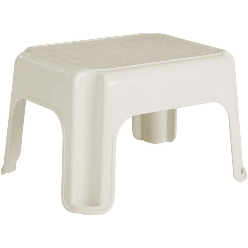 image:imageRubbermaid Roughneck StepStool Bisque Lightweight Holds up to 300 pounds Ideal for KitchenBath SkidResistantBisque