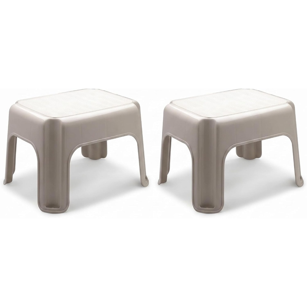 image:imageRubbermaid Roughneck StepStool Bisque Lightweight Holds up to 300 pounds Ideal for KitchenBath SkidResistantTan