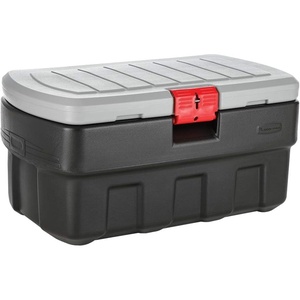Rubbermaid® ActionPacker®️ 8 Gal Lockable Storage Box Pack of 4, Outdoor, Industrial, Rugged, Grey and Black(35 gal-(Pack of 1))