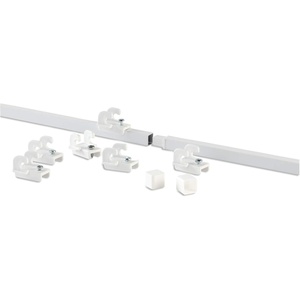 Rubbermaid Direct Mount Non-Adjustable Closet System, 84-Inch, White, Closet/Pantry Organizer for Food/Clothes/Shoes