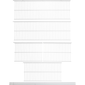 Rubbermaid Direct Wall Mount Closet Shelf, 6 Ft. Wide, Mounting Hardware Kit Included, White, Wire Shelving Organizer System for Home/Laundry/Bathroom/Mudroom/Pantry/Linen Closet(3′-5′ Lengths)