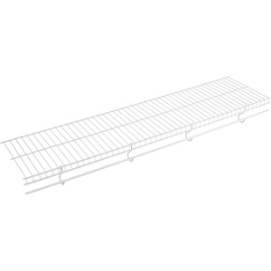 Rubbermaid Free-Sliding Wire Shelf, White, Adjustable Shelving with Free-Slide Design for Closet Organization System, 12”x 4’, 1 Pack