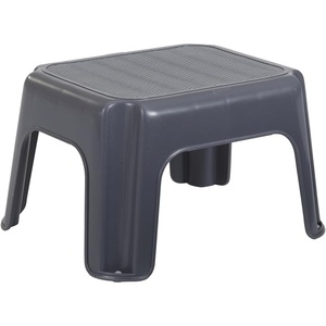 Rubbermaid One-Step Stool Bisque Holds up to 200 Pounds 7″ Height Gray Durable Step Stool for Kids/Bathroom/Home/Office/Garage