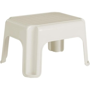 Rubbermaid Roughneck Step-Stool Bisque Lightweight Holds up to 300 pounds Ideal for Kitchen-Bath Skid-Resistant(Bisque)