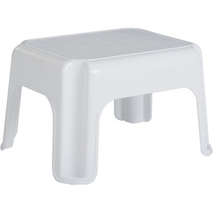 Rubbermaid Roughneck Step-Stool Bisque Lightweight Holds up to 300 pounds Ideal for Kitchen-Bath Skid-Resistant(White)